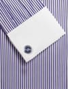 YouBella Jewellery Valentine Gifts for Men Latest Stylish Horse Silver Blue Formal Cuff Links Cufflinks Set for Men